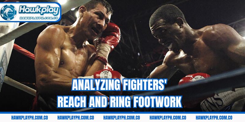 Analyzing fighters' reach and ring footwork