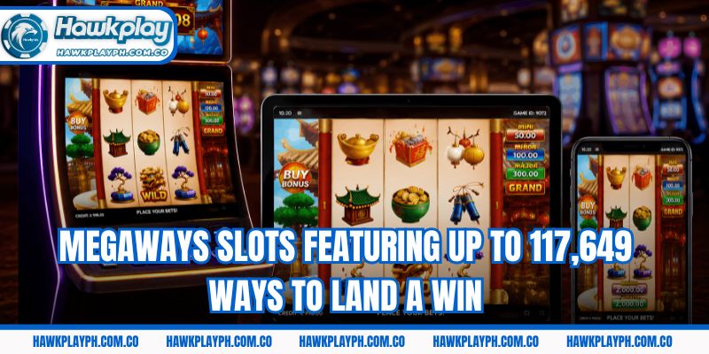 Megaways slots featuring up to 117,649 ways to land a win