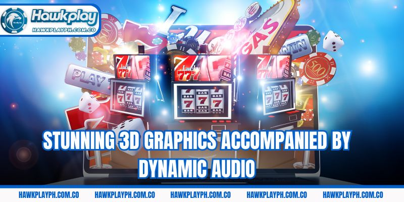 Stunning 3D graphics accompanied by dynamic audio